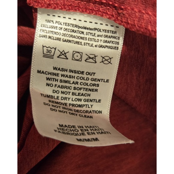 Atlanta Falcons Majestic NFL Long Sleeve Shirt, Red Football Top Medium - Picture 6 of 6